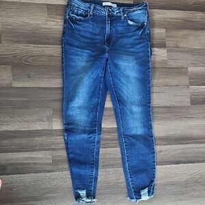 KanCan Midnight Blue Cropped Jeans